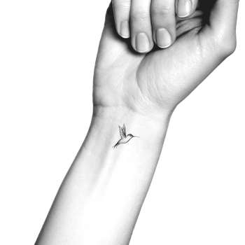 Small Hummingbird Temporary Tattoo