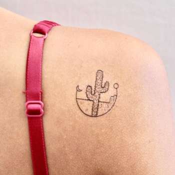 Cactus Temporary Tattoo