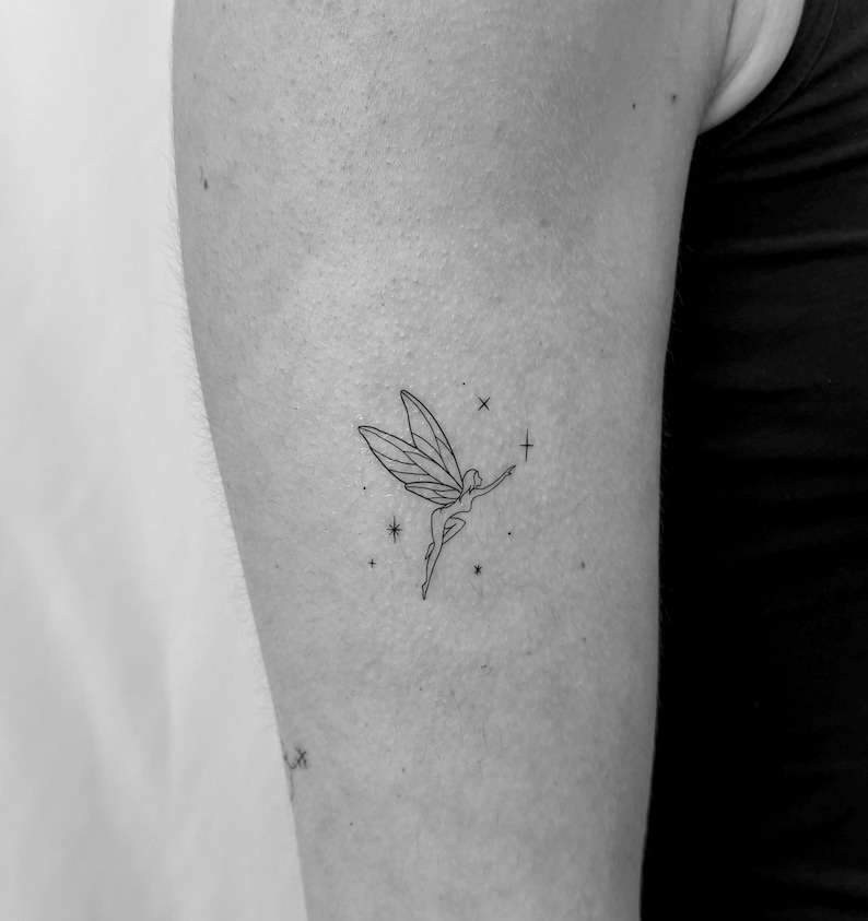 Minimalist Fairy Temporary Tattoo