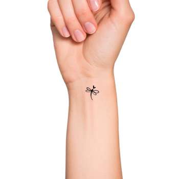 Dragonfly Heart Temporary Tattoo