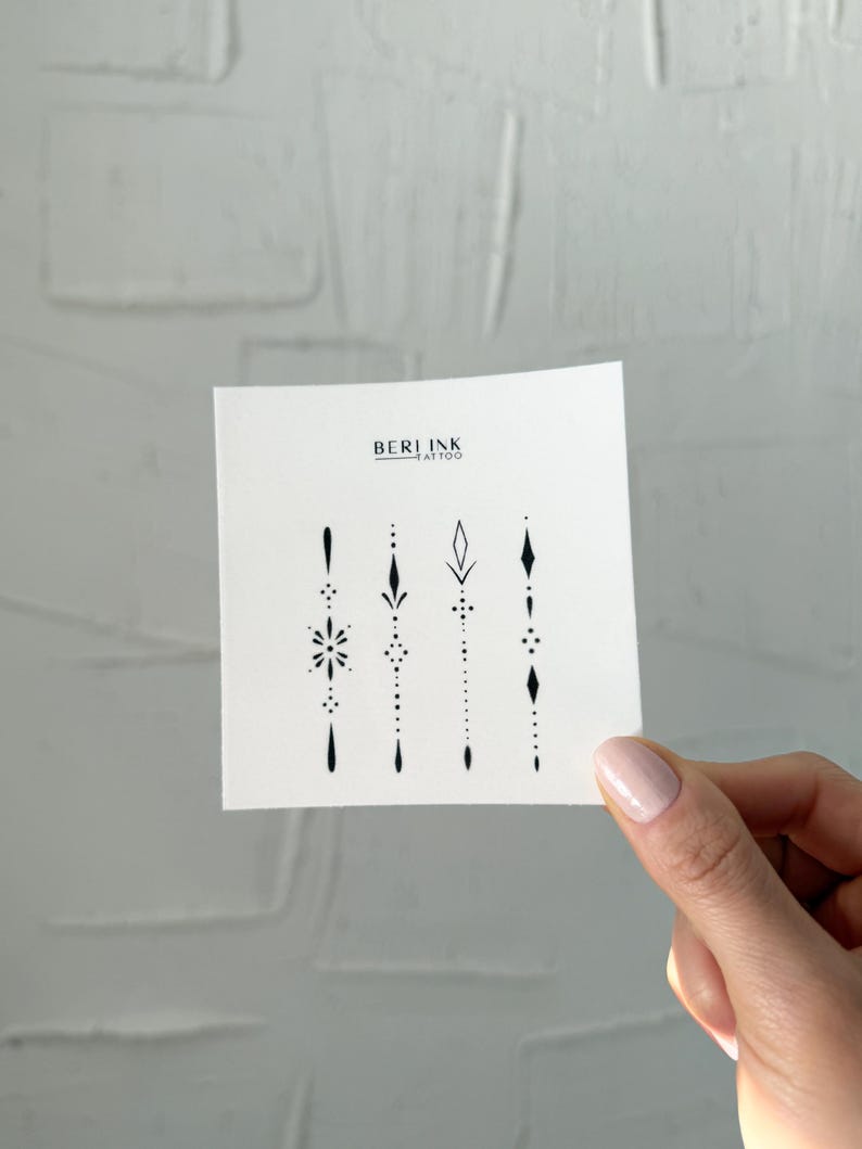 Small Ornamental Temporary Tattoo - Image 3