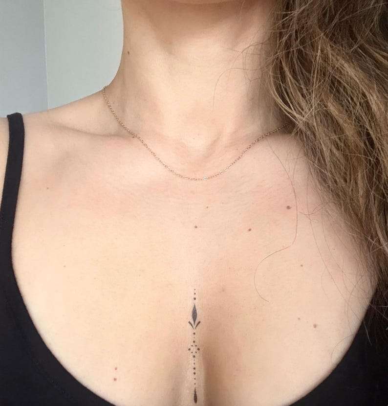 Small Ornamental Temporary Tattoo