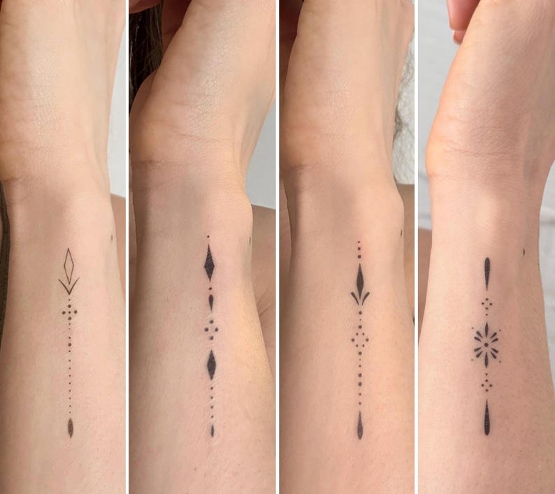 Small Ornamental Temporary Tattoo - Image 2