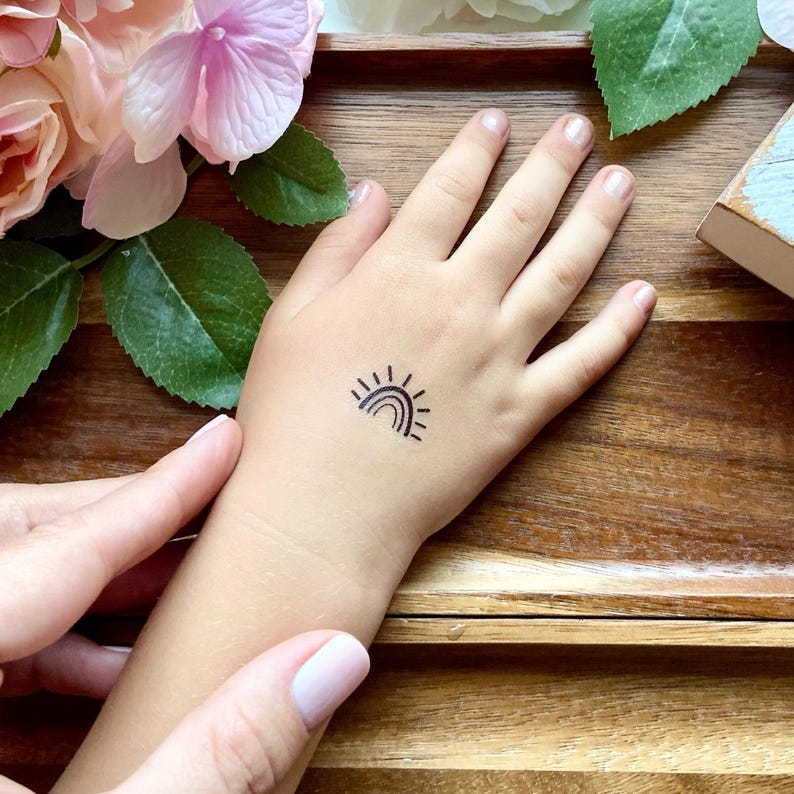 Sunset & Wave Temporary Tattoos Collection - Image 4
