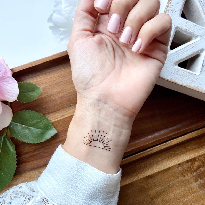 Sunset & Wave Temporary Tattoos Collection - Image 2