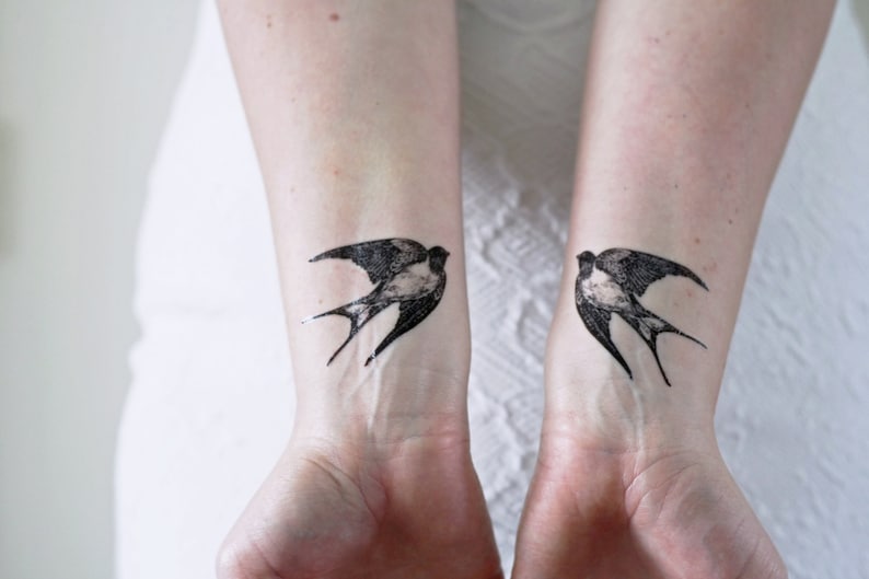 swallow temporary tattoos - Image 2