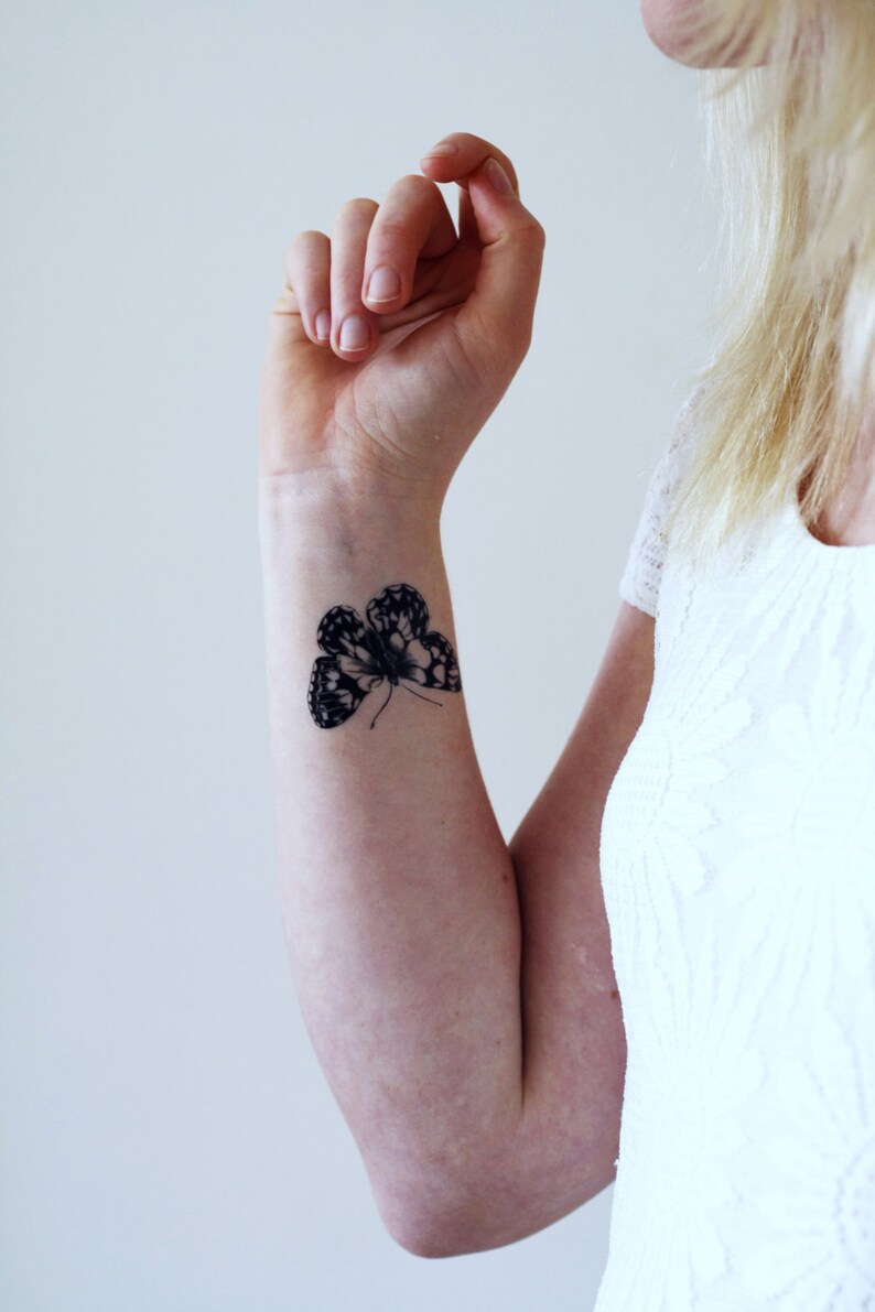 Vintage Butterfly Temporary Tattoo - Image 4