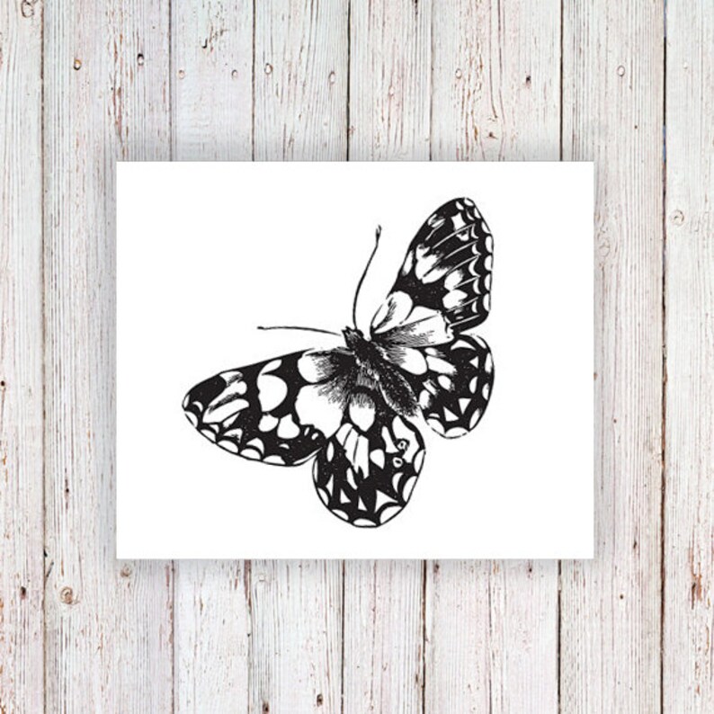 Vintage Butterfly Temporary Tattoo - Image 5