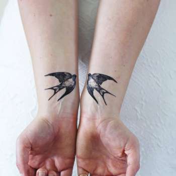 swallow temporary tattoos